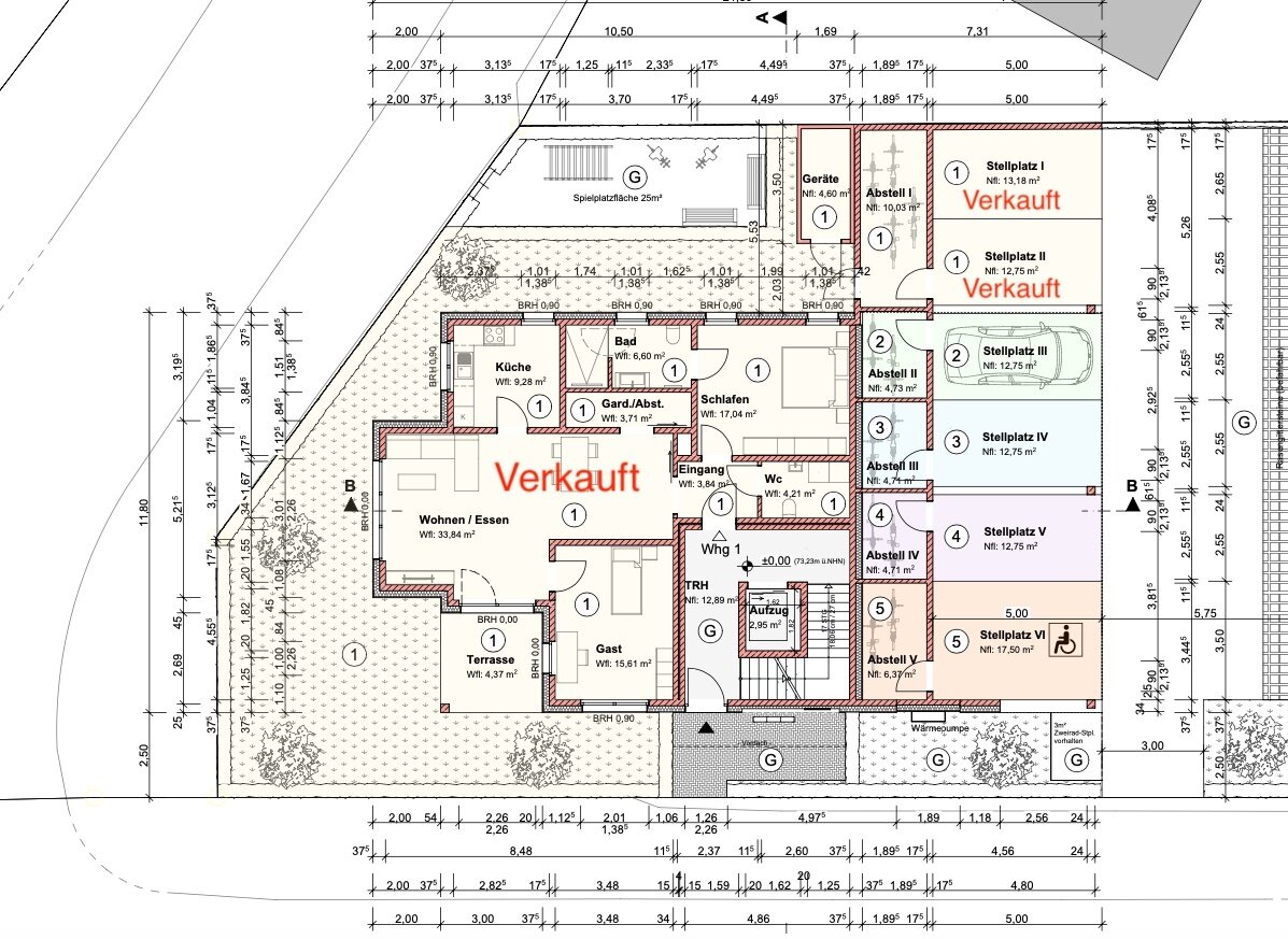 Wohnung zum Kauf provisionsfrei 380.787 € 2 Zimmer 79,7 m²<br/>Wohnfläche EG<br/>Geschoss Gütersloh Gütersloh 33330