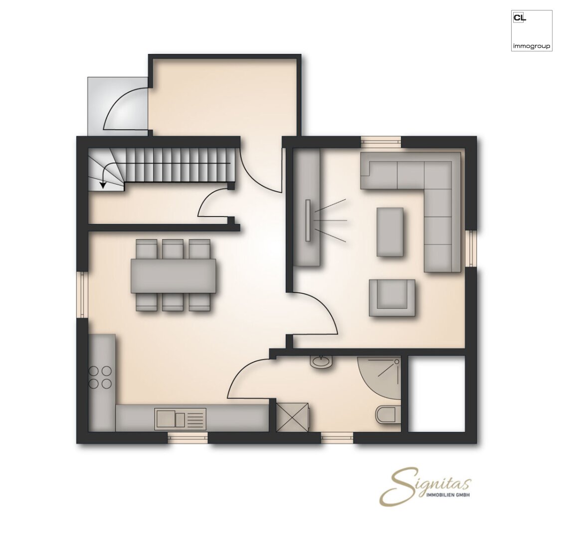 Einfamilienhaus zum Kauf 4 Zimmer 74 m²<br/>Wohnfläche 910 m²<br/>Grundstück Rüstorf 4690