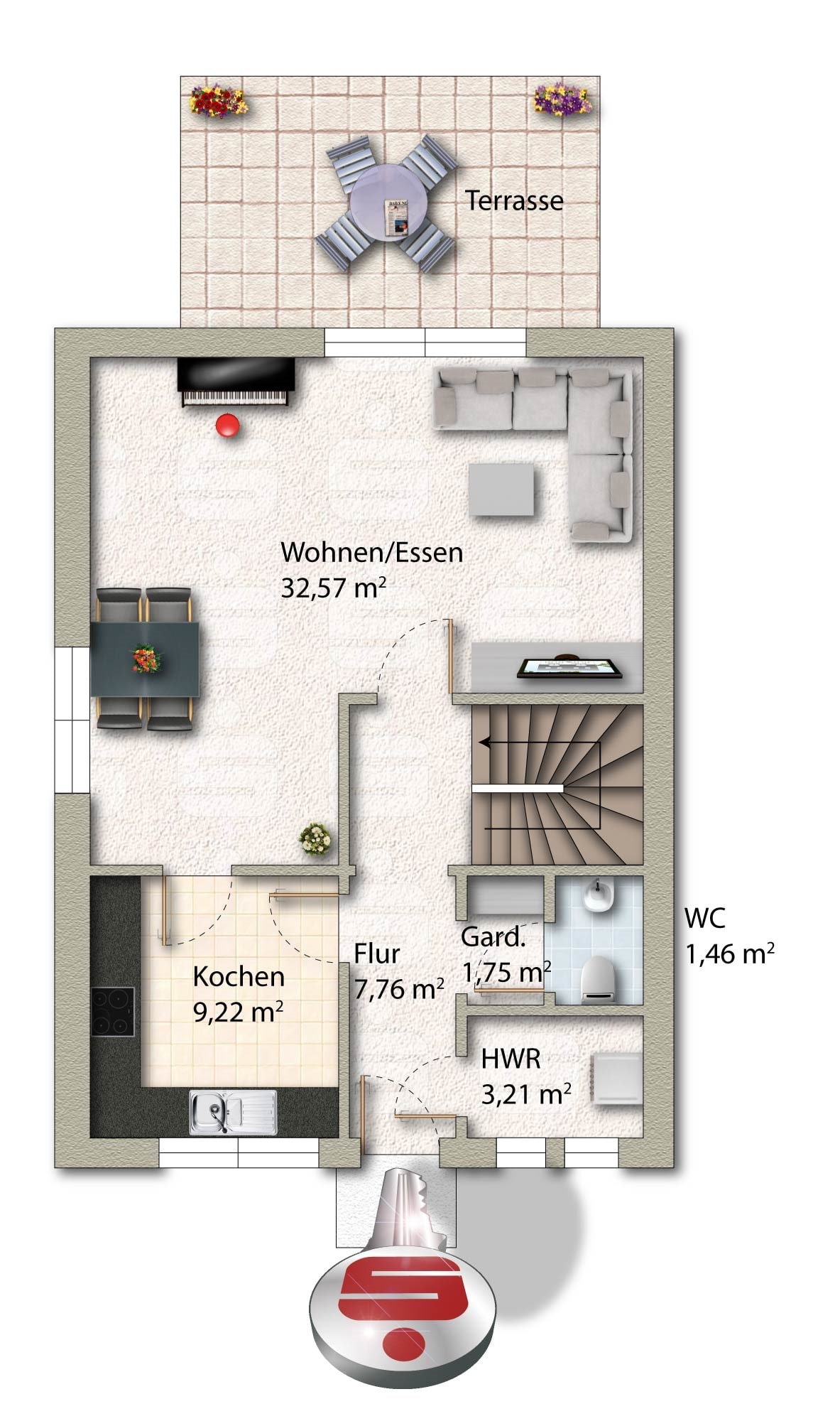 Doppelhaushälfte zum Kauf 230.000 € 4 Zimmer 102 m²<br/>Wohnfläche 444 m²<br/>Grundstück Barnstorf 49406