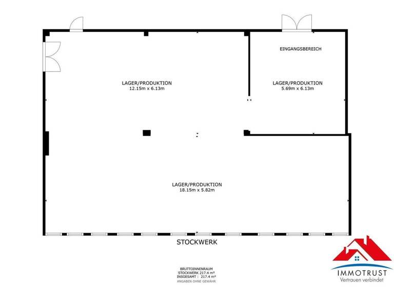 Produktionshalle zur Miete 1.171 € 217,4 m² Lagerfläche Innere Stadt Klagenfurt am Wörthersee 9020