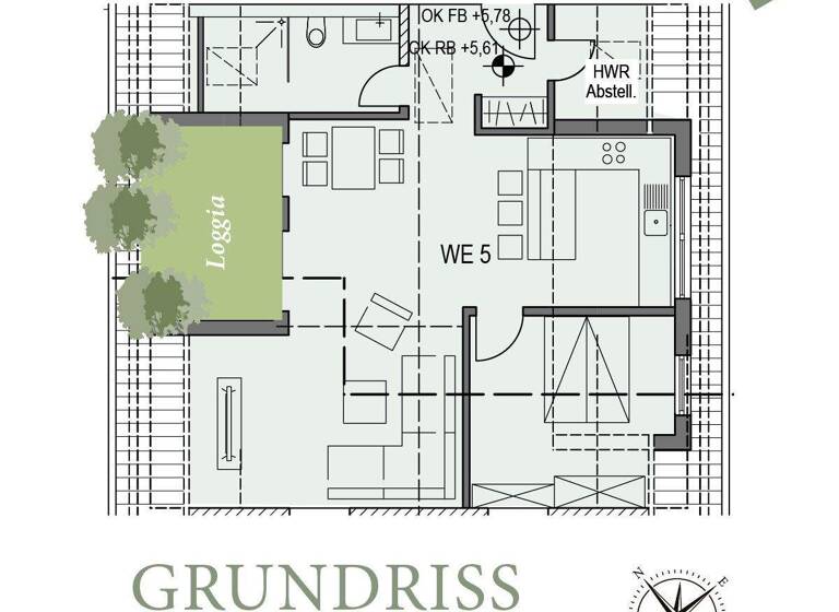 Wohnung zum Kauf - Erstbezug provisionsfrei 320.000 € 2 Zimmer 72 m² 2. Geschoss Wernaustraße 9 Pilgerzell Künzell 36093