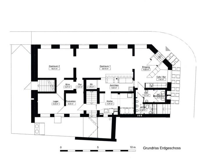 Restaurant zur Miete 4.800 € 240 m² Gastrofläche Glashüttenstraße 3 St. Pauli Hamburg 20357