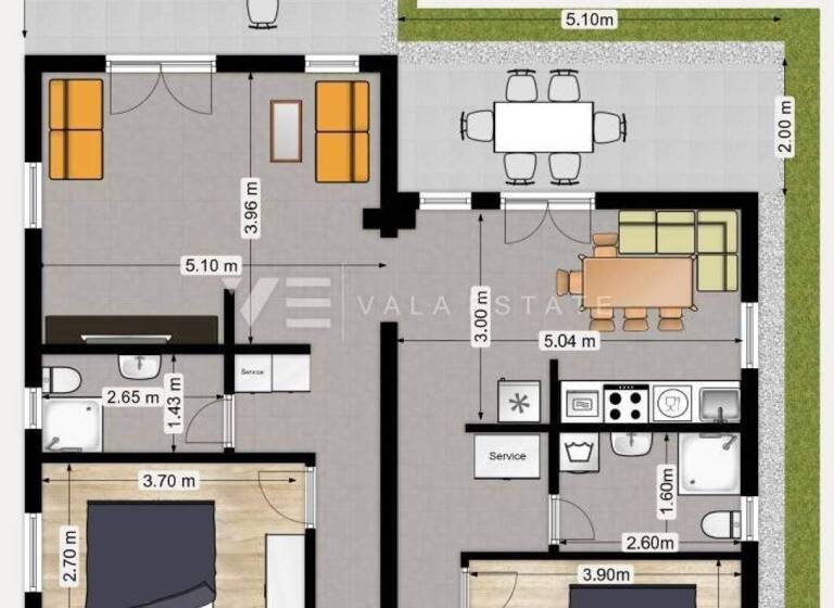 Wohnung zum Kauf 364.200 € 4 Zimmer 80 m² Baska