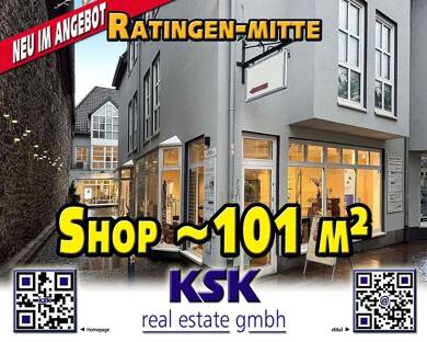 Laden zur Miete 19,50 € 100,9 m² Verkaufsfläche Zentrum Ratingen 40878