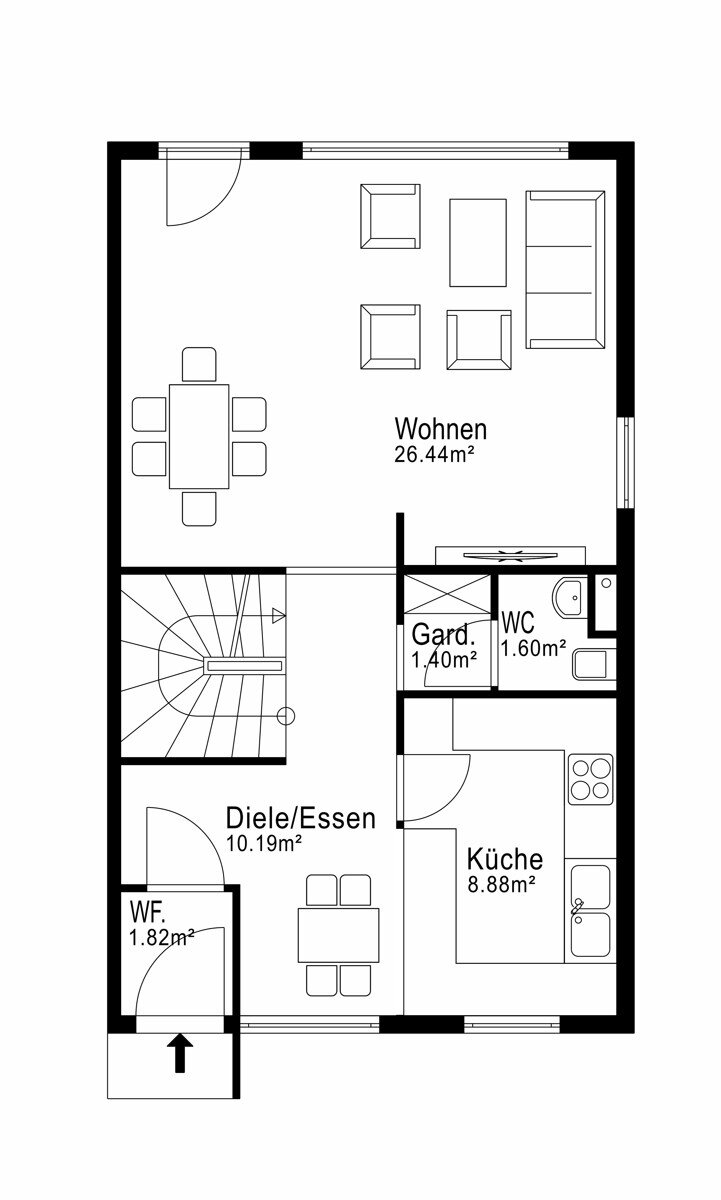 Reihenendhaus zum Kauf 695.000 € 5 Zimmer 135 m²<br/>Wohnfläche 204 m²<br/>Grundstück Gartenberg Geretsried 82538