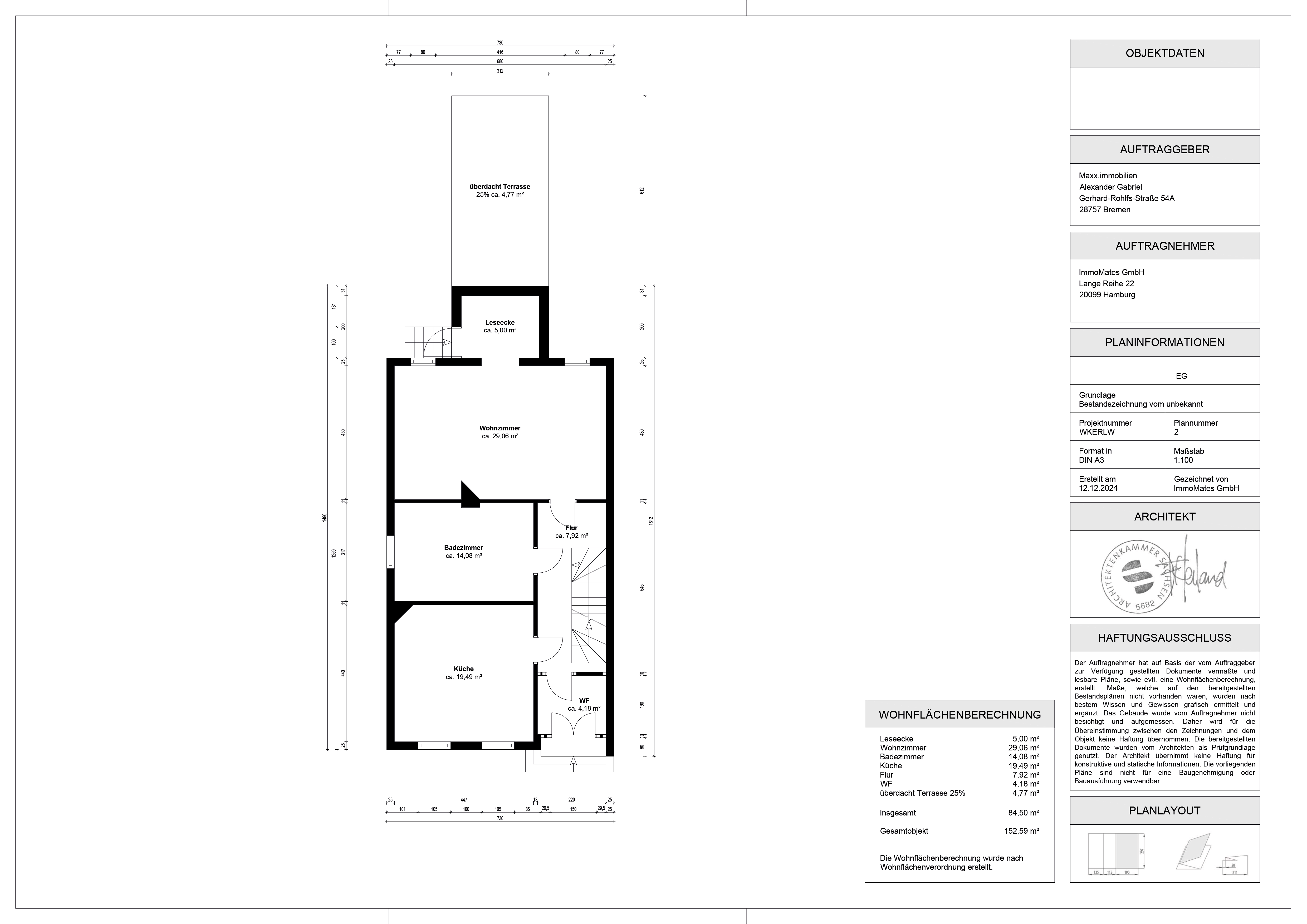 Einfamilienhaus zum Kauf provisionsfrei 386.000 € 5 Zimmer 152 m²<br/>Wohnfläche 224 m²<br/>Grundstück Vegesack Bremen 28757