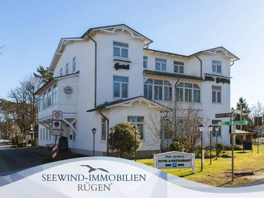 Hotel zum Kauf 17 Zimmer 500 m² Gastrofläche 1.166 m² Grundstück Göhrener Weg 2 Baabe 18586