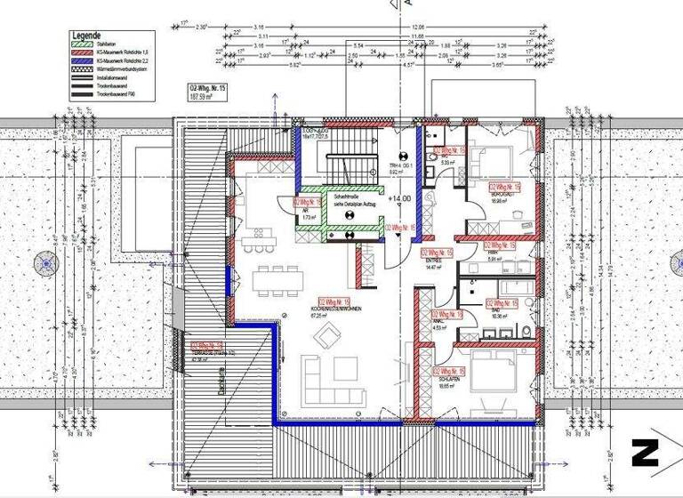 Penthouse zum Kauf 3 Zimmer 187,6 m² 4. Geschoss Weiden 92637