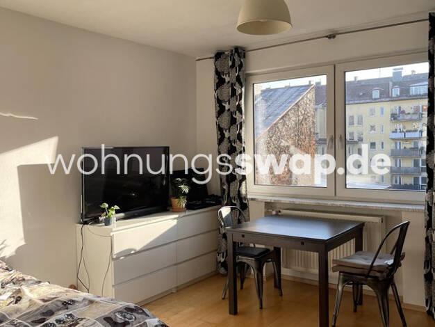Studio zur Miete Tauschwohnung 600 € 1 Zimmer 30 m² 3. Geschoss Maxvorstadt München 80799