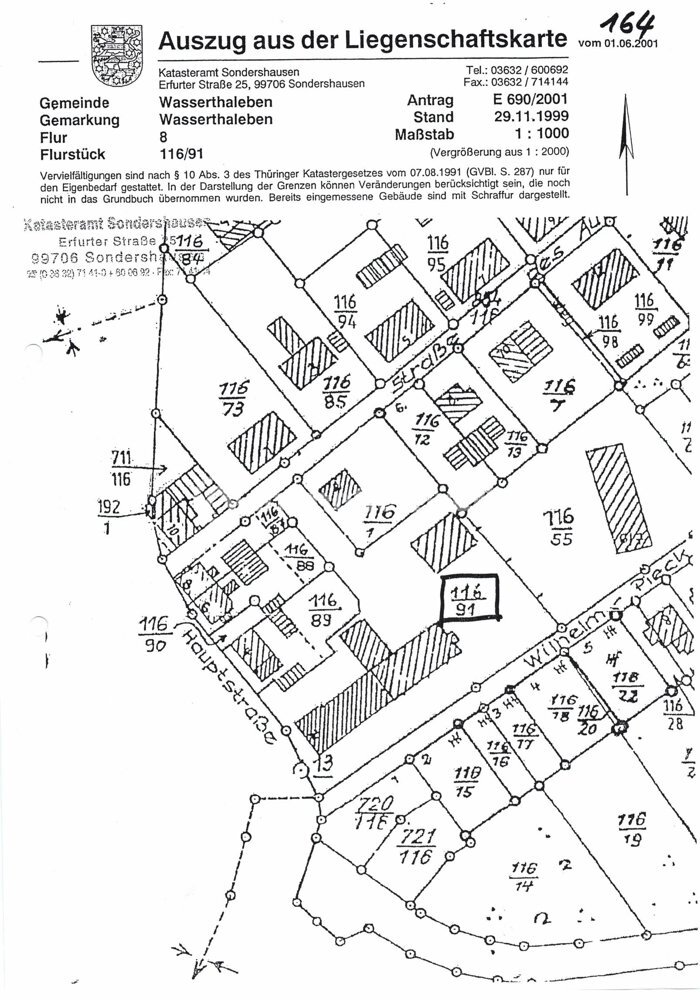 Mehrfamilienhaus zum Kauf als Kapitalanlage geeignet 195.000 € 4 Zimmer 1.700 m²<br/>Wohnfläche Wasserthaleben 99718