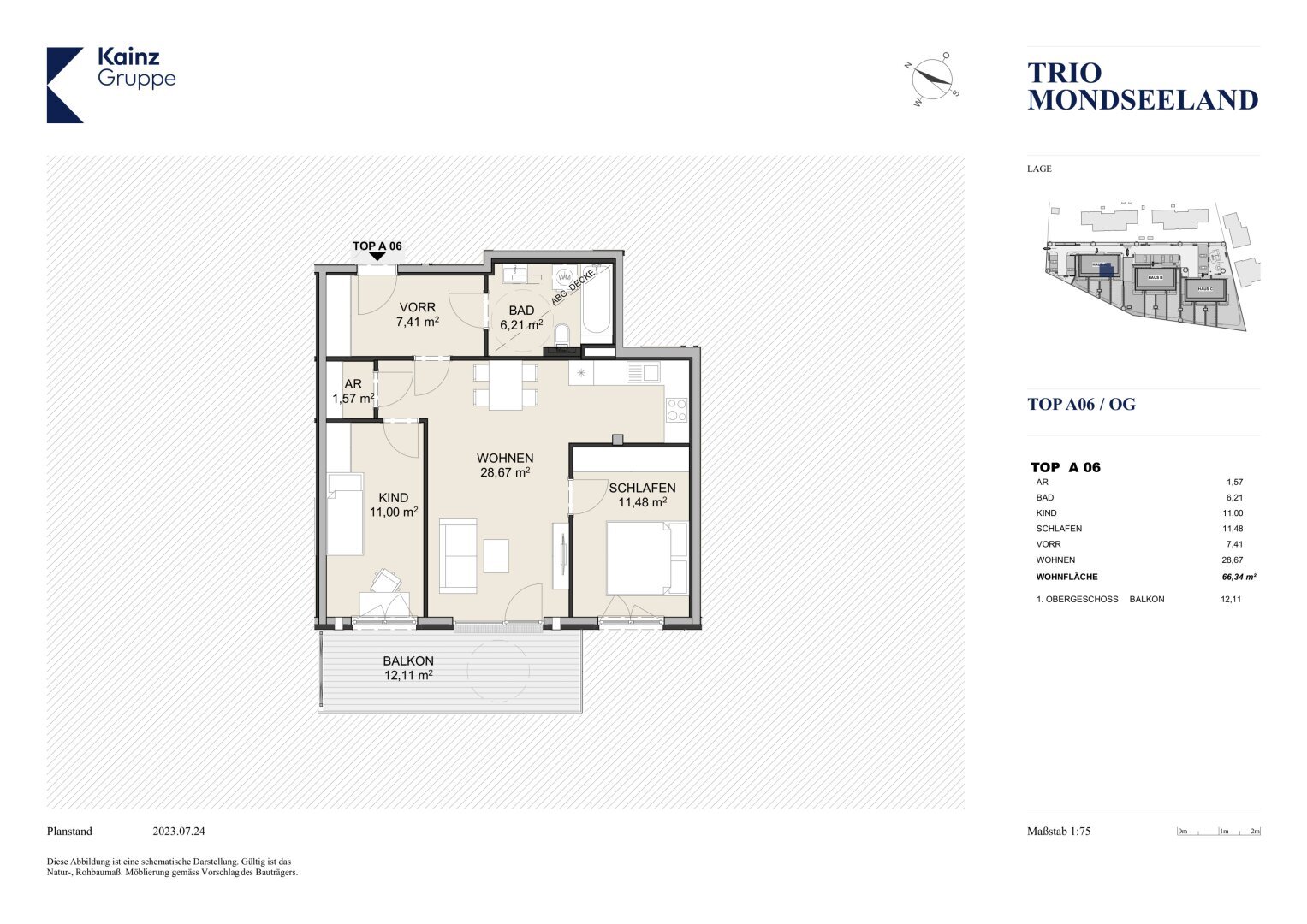 Wohnung zum Kauf 292.000 € 3 Zimmer 66,3 m²<br/>Wohnfläche 1.<br/>Geschoss 30.11.2026<br/>Verfügbarkeit Mondsee 5310