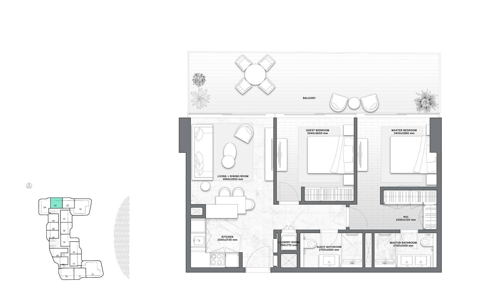 Studio zum Kauf 719.049 € 3 Zimmer 98 m²<br/>Wohnfläche 9.<br/>Geschoss Ra's al Khaymah 00000