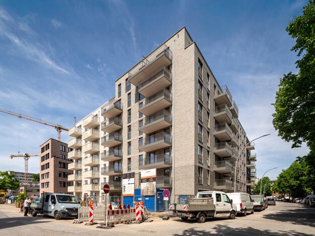 Wohnung zum Kauf - Neubau provisionsfrei 595.000 € 3 Zimmer 84,8 m² 1. Geschoss Marckmannstraße 53-55 Rothenburgsort Hamburg / Rothenburgsort 20539