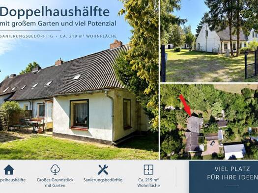 Doppelhaushälfte zum Kauf 190.000 € 9 Zimmer 219 m² 2.139 m² Grundstück Bohlendorf Wiek 18556