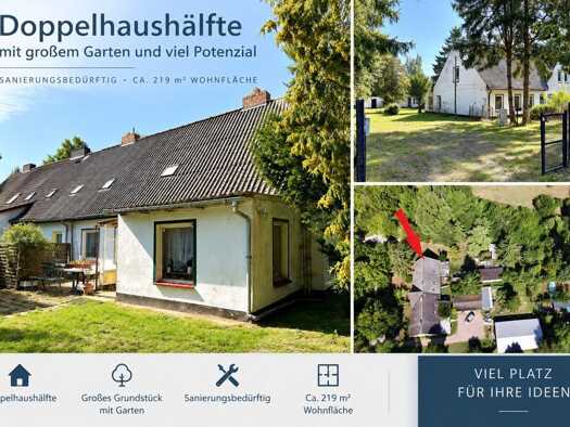 Doppelhaushälfte zum Kauf 190.000 € 9 Zimmer 219 m² 2.139 m² Grundstück Bohlendorf Wiek 18556