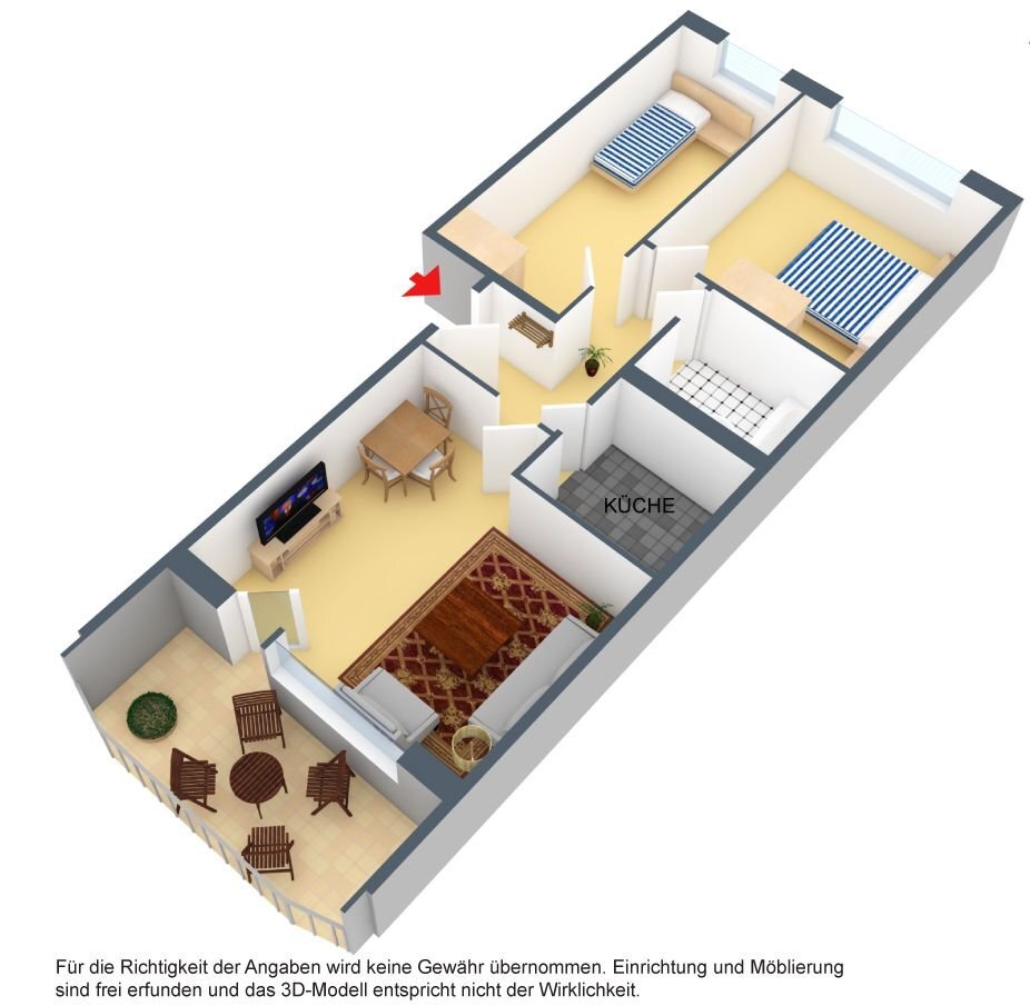 Wohnung zur Miete 405 € 3 Zimmer 62,5 m²<br/>Wohnfläche 4.<br/>Geschoss Georg-Dreke-Ring 56 Prenzlau Prenzlau 17291