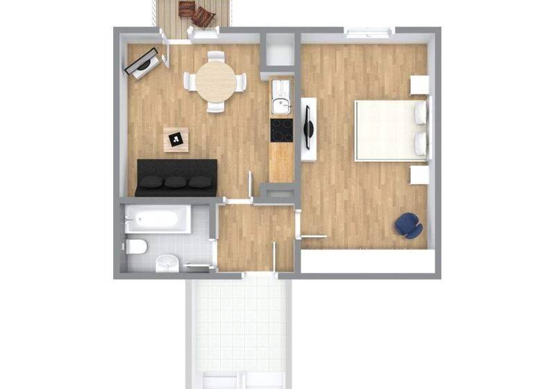Studio zur Miete auf Zeit 1.960 € 1 Zimmer 42 m² frei ab 20.04.2026 Altstadt-Süd Köln 50676