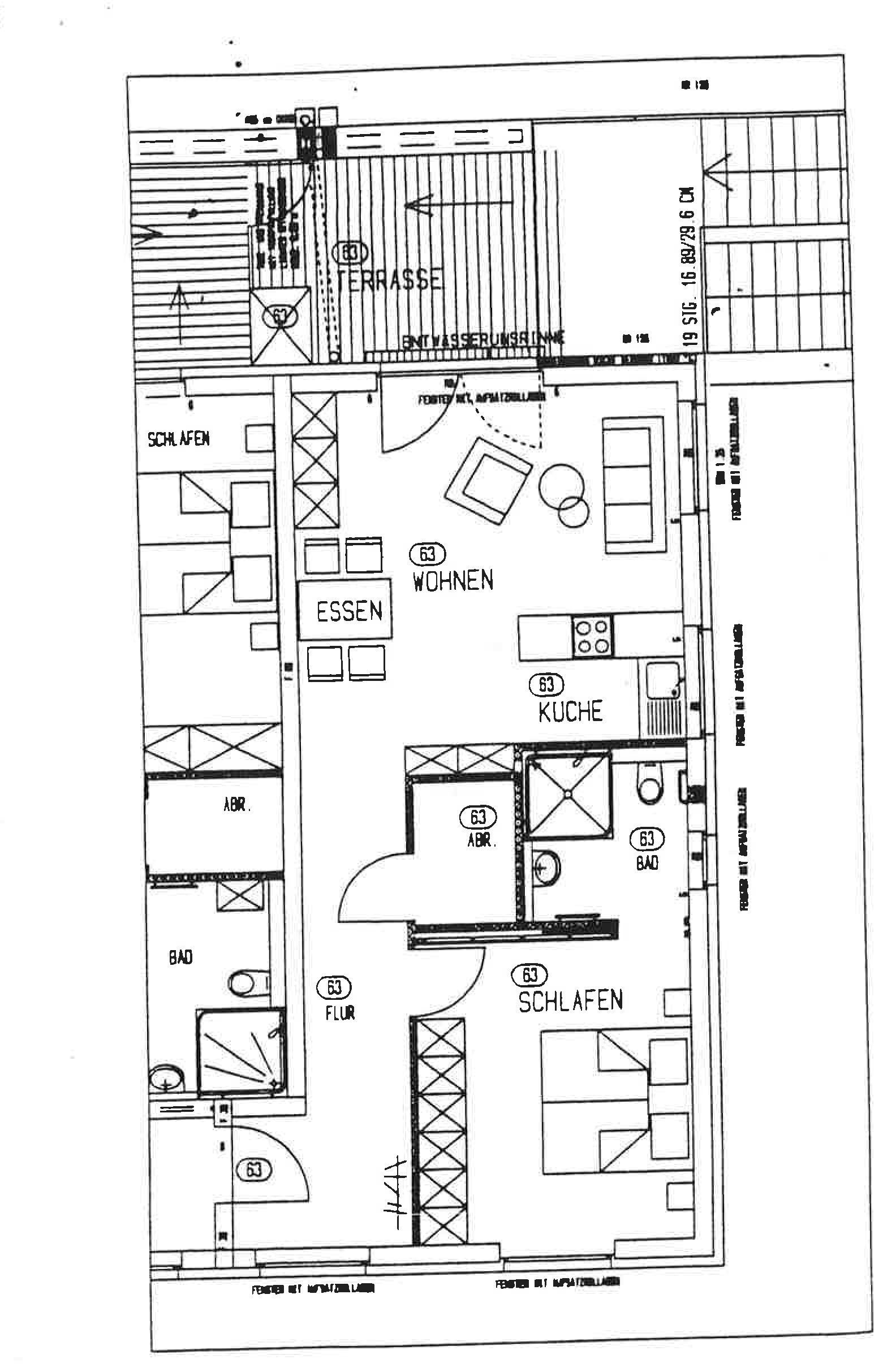 Wohnung zur Miete 590 € 2 Zimmer 62,4 m²<br/>Wohnfläche 3.<br/>Geschoss ab sofort<br/>Verfügbarkeit Creußen Creußen 95473