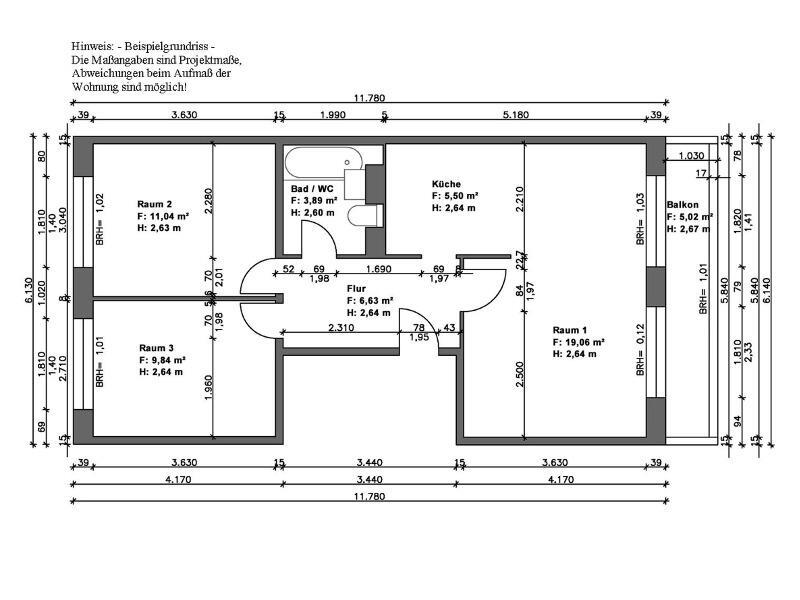 Wohnung zur Miete 349 € 3 Zimmer 59,1 m²<br/>Wohnfläche 5.<br/>Geschoss Sanddornweg 3 Nördliche Neustadt Halle (Saale) 06122