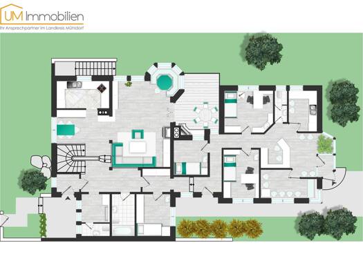 Mehrfamilienhaus zum Kauf 920.000 € 15 Zimmer 424,9 m² 715 m² Grundstück Waldkraiburg Waldkraiburg 84478