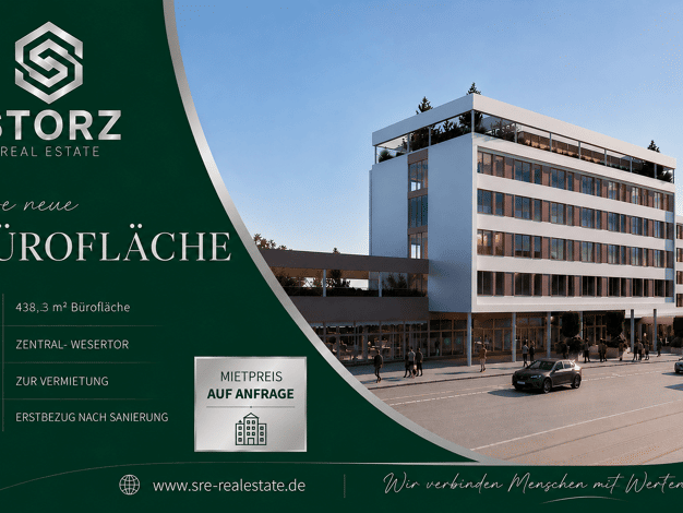 Bürofläche zur Miete provisionsfrei 438,3 m² Bürofläche Wesertor Wesertor 34117