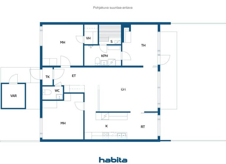 Reihenmittelhaus zum Kauf 99.000 € 4 Zimmer 93 m² 2.374 m² Grundstück Lassurintie 20 Raahe 92150