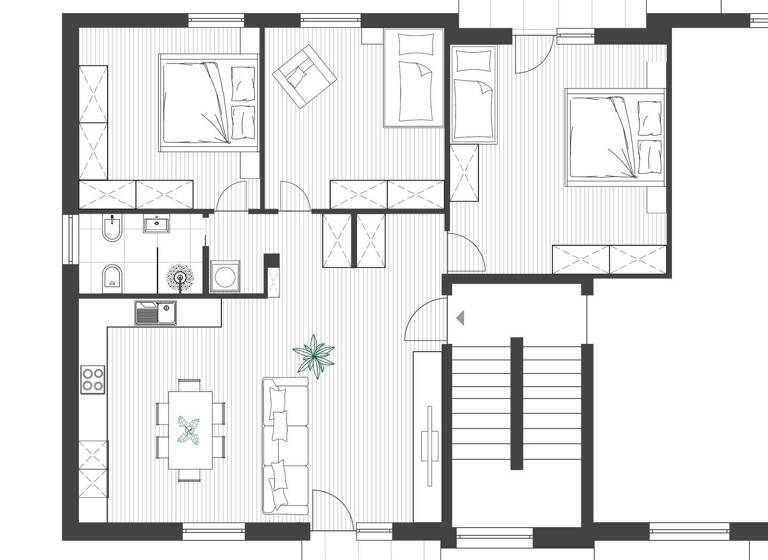 Wohnung zum Kauf 460.000 € 4 Zimmer 94 m² 1. Geschoss Ingenieur-Etzel-Straße 13 Brixen 39042