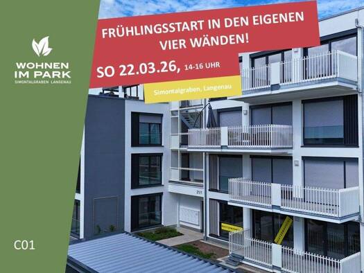 Wohnung zum Kauf - Neubau provisionsfrei 413.900 € 3 Zimmer 79,4 m² EG Am Simontalgraben 23 Langenau 89129
