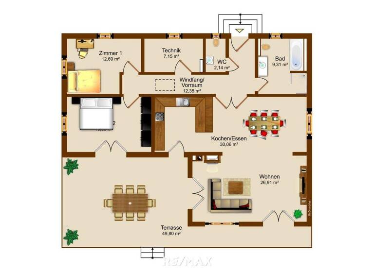 Einfamilienhaus zum Kauf - Erstbezug 380.000 € 3 Zimmer 117 m² 1.333 m² Grundstück Untere Bergstraße 10 Bocksdorf 7553