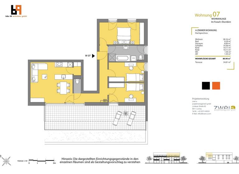 Wohnung zum Kauf - Erstbezug 4 Zimmer 80,9 m² Im Forach 10 Dornbirn 6850