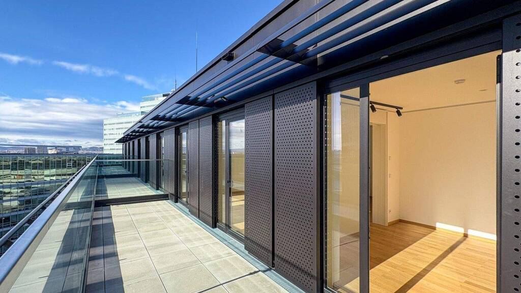 Wohnung zur Miete - Erstbezug 1.362 € 2 Zimmer 44,7 m² 17. Geschoss Wien 1220