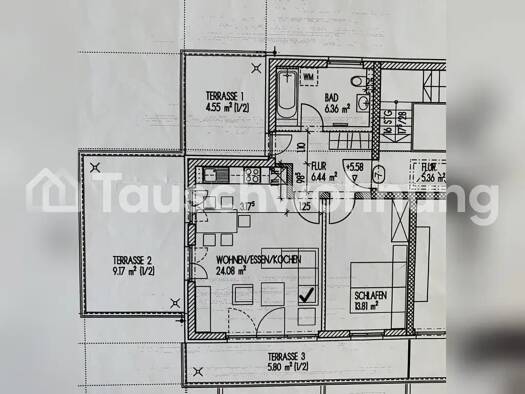 Terrassenwohnung zur Miete Tauschwohnung 1.350 € 2 Zimmer 70 m² 2. Geschoss Au-Haidhausen München 81543