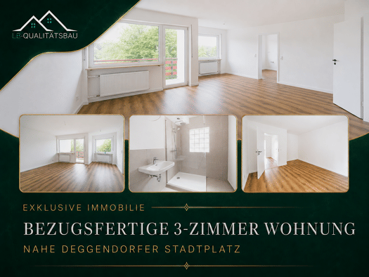 Wohnung zum Kauf provisionsfrei als Kapitalanlage geeignet 259.900 € 3 Zimmer 78 m² Hengersberger Straße 7 Deggendorf Deggendorf 94469