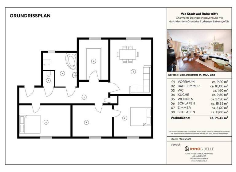 Wohnung zum Kauf 295.000 € 4 Zimmer 95,5 m² Waldegg Linz 4020