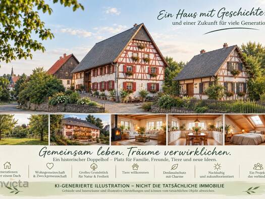 Bauernhaus zum Kauf 4 Zimmer 120 m² 4.200 m² Grundstück Öfingen Bad Dürrheim 78073
