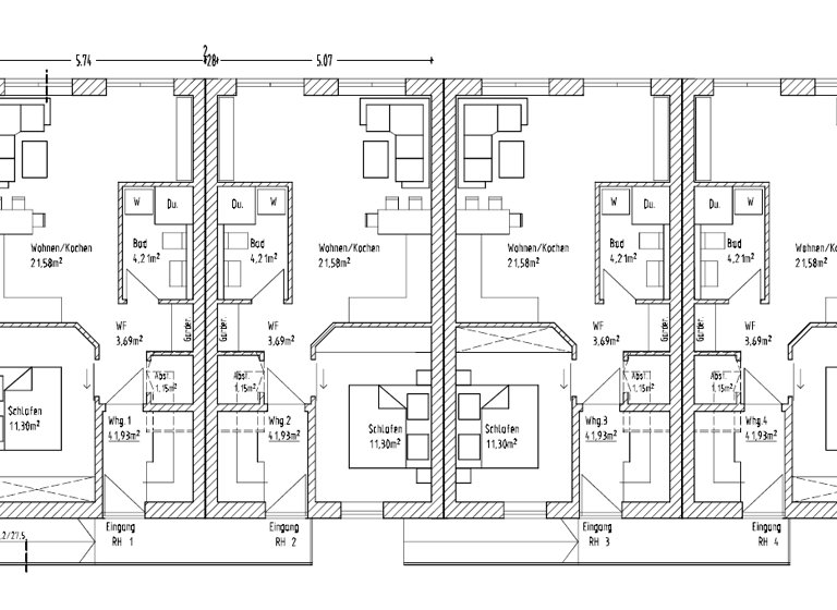 Wohnung zum Kauf - Erstbezug 178.412 € 2 Zimmer 41,9 m² 1. Geschoss Nittenau 93149