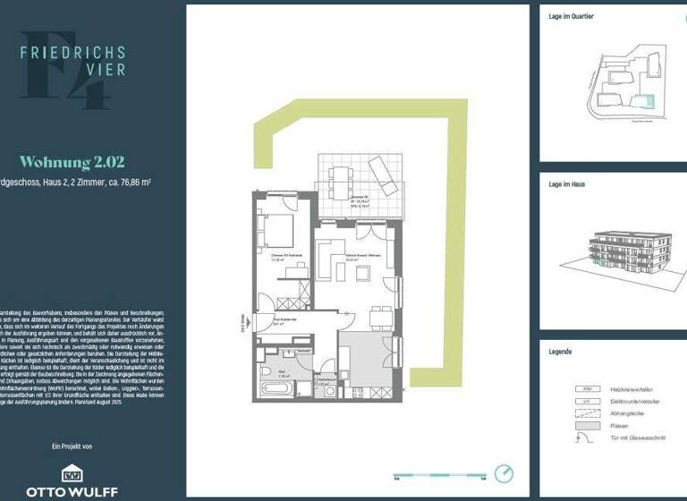 Wohnung zum Kauf - Erstbezug provisionsfrei 615.000 € 2 Zimmer 76,9 m² Wellingsbüttel Hamburg 22391