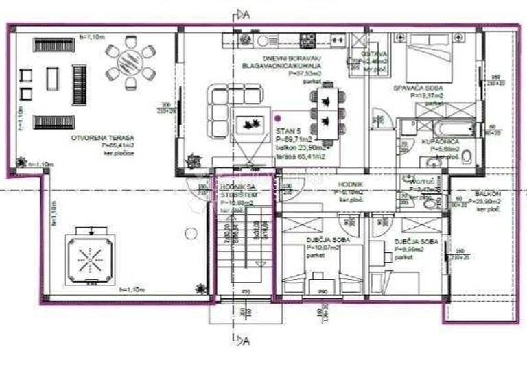 Wohnung zum Kauf 450.000 € 4 Zimmer 179 m² 2. Geschoss Privlaka