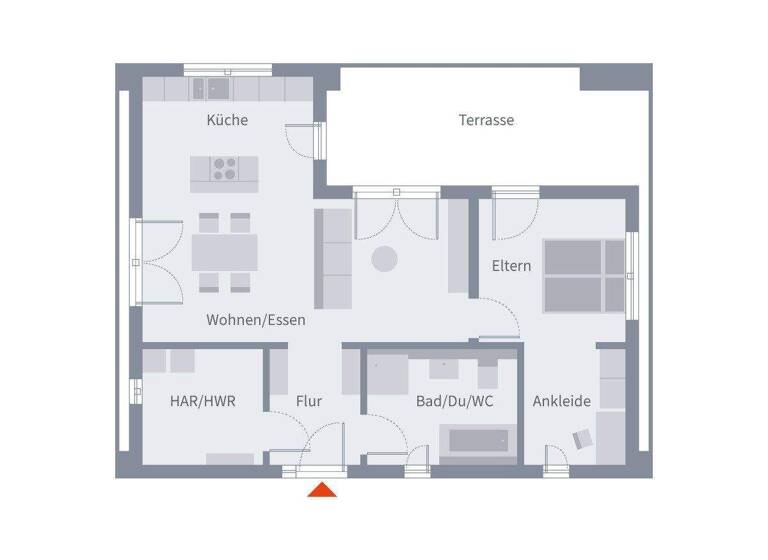 Bungalow zum Kauf 382.900 € 2 Zimmer 87,1 m² 558 m² Grundstück Veringendorf Veringenstadt 72519