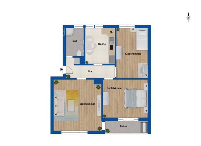 Wohnung zum Kauf 169.000 € 3 Zimmer 79 m² Orlen Taunusstein 65232
