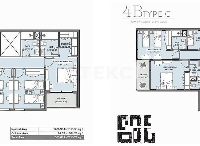 Wohnung zum Kauf 790.000 € 5 Zimmer 128 m² 1. Geschoss Abu Dhabi
