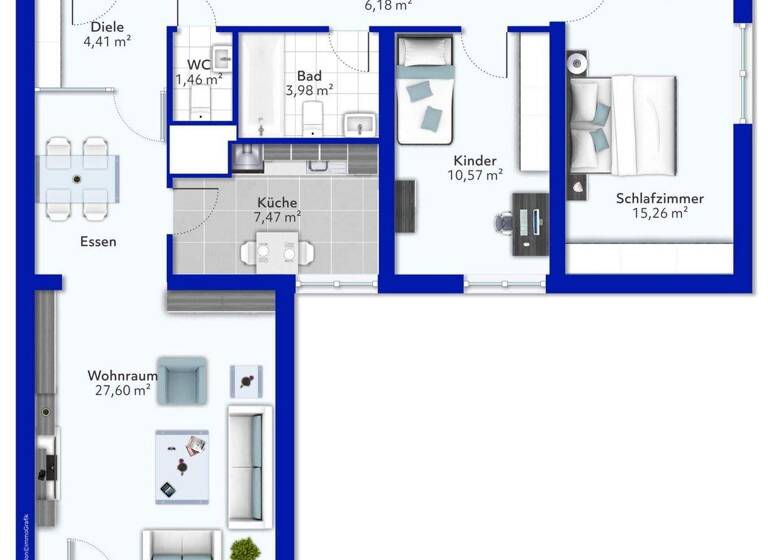 Wohnung zum Kauf 349.000 € 3,5 Zimmer 81 m² Nürtingen 72622