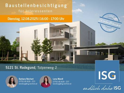 Wohnung zur Miete - Erstbezug 559 € 3 Zimmer 75,3 m² Tulpenweg 2 St. Radegund 5121