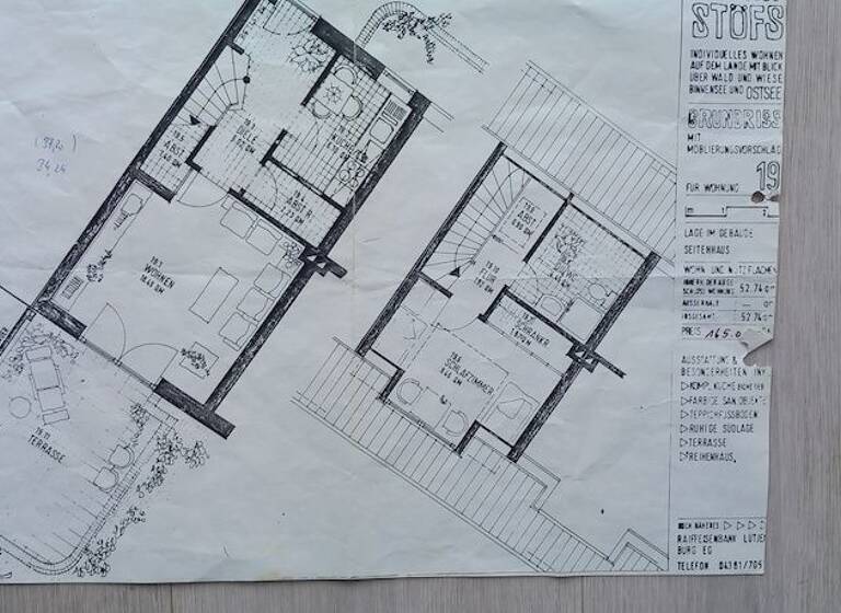 Terrassenwohnung zum Kauf provisionsfrei 229.000 € 2 Zimmer 53 m² Geschoss EG/1 Lindenweg 29 b Stöfs Behrensdorf 24321