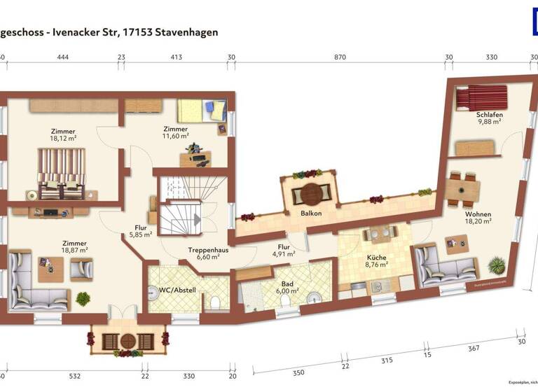 Mehrfamilienhaus zum Kauf provisionsfrei 389.000 € 8 Zimmer 170 m² 199 m² Grundstück Stavenhagen, Reuterstadt Stavenhagen 17153