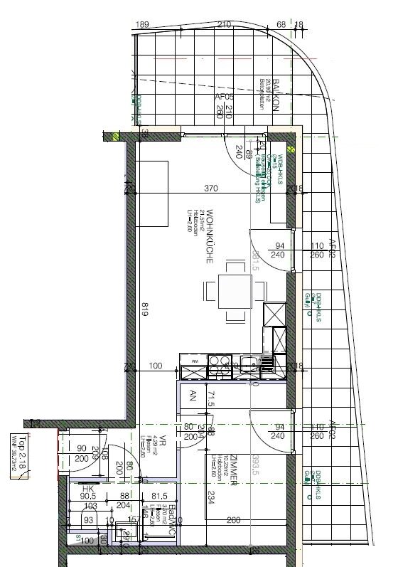 Wohnung zur Miete 445 € 2 Zimmer 39,7 m²<br/>Wohnfläche Straßgang Graz-Straßgang 8054