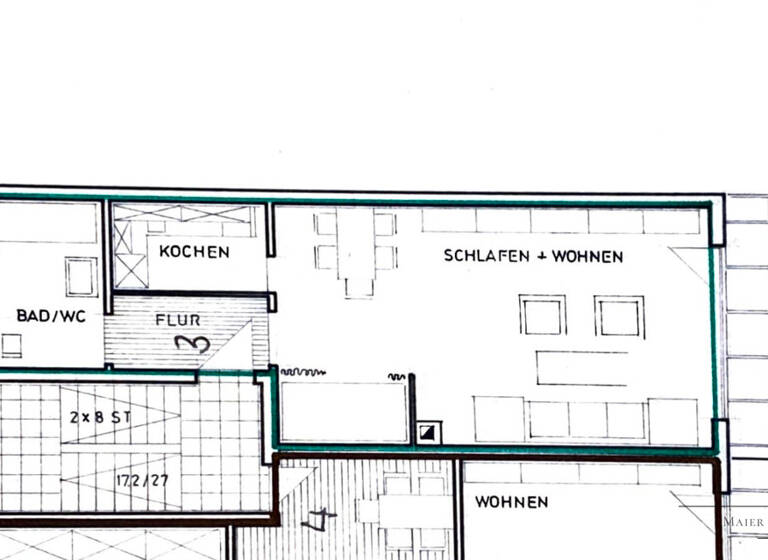Wohnung zum Kauf 160.000 € 1 Zimmer 44 m²<br/>Wohnfläche Großreuth h d Veste Nürnberg 90409