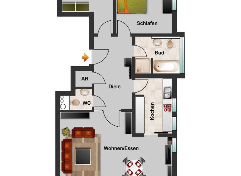 Wohnung zum Kauf 249.000 € 3,5 Zimmer 92 m² Rottweil 78628