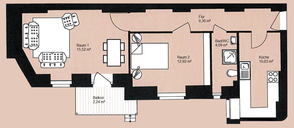 Wohnung zum Kauf als Kapitalanlage geeignet 279.000 € 2 Zimmer 58,2 m²<br/>Wohnfläche Duisburger Straße 13 Wilmersdorf Berlin 10707