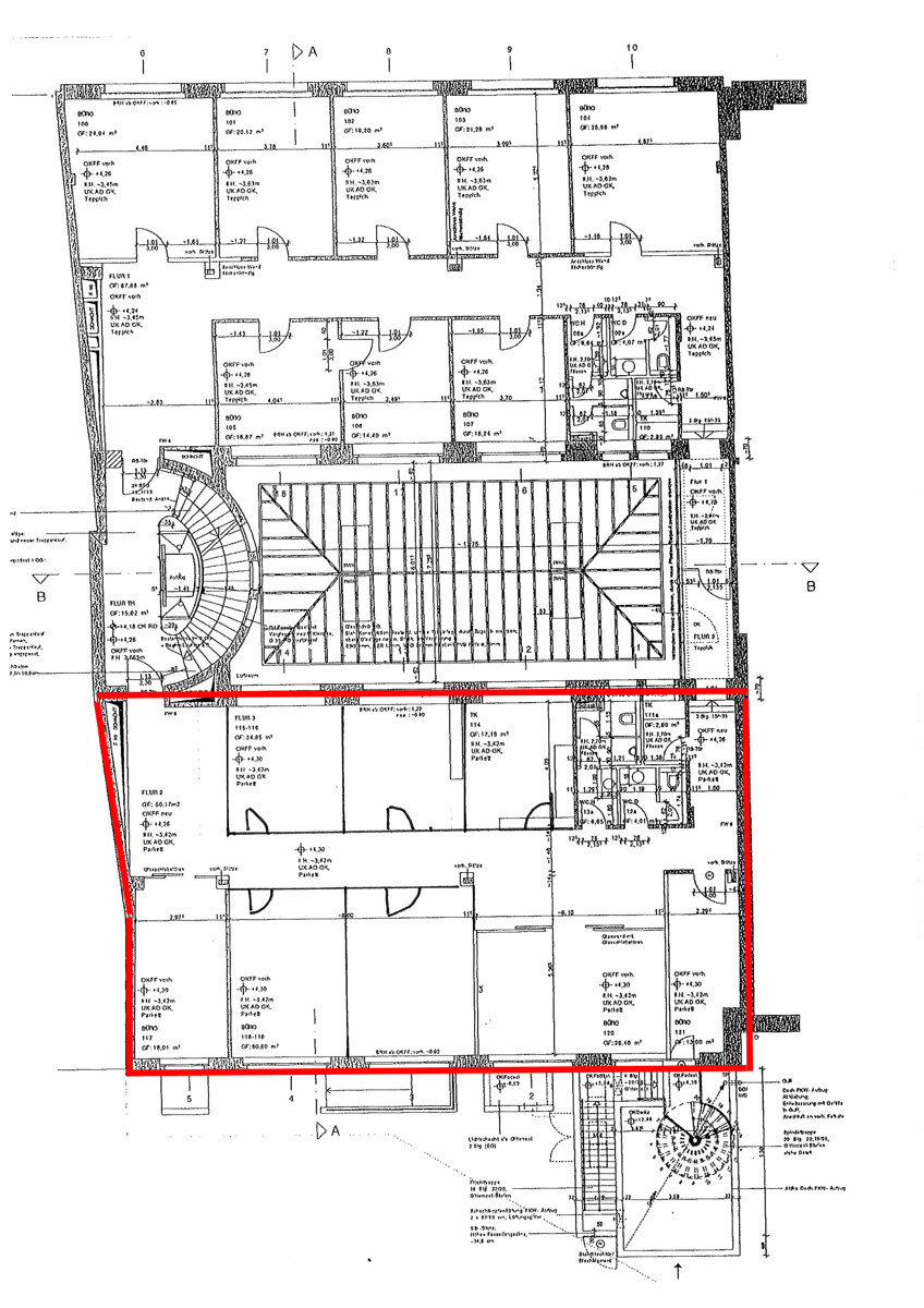 Bürofläche zur Miete 10,60 € 7 Zimmer 226,9 m²<br/>Bürofläche Langenstraße 6/8 Altstadt Bremen 28195